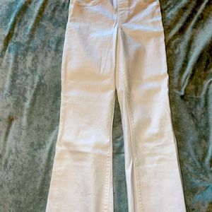 Spanx Crop Flare White Jeans